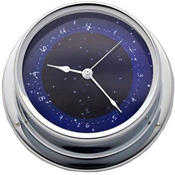 Barigo 100 mm Chromed Brass Watch – Unisex, Blue/Silver