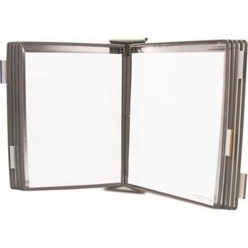 Bacheca Wallboard Tarifold 10 Stazioni A4 Grigio