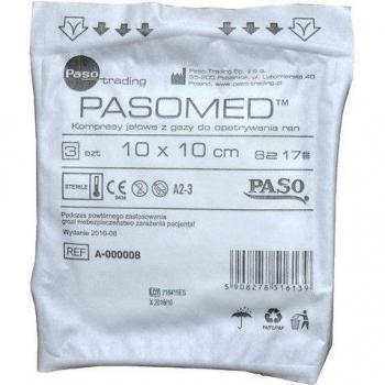 Compresses gaufrées 10 × 10 cm – 17 épaisseurs, 8 strates