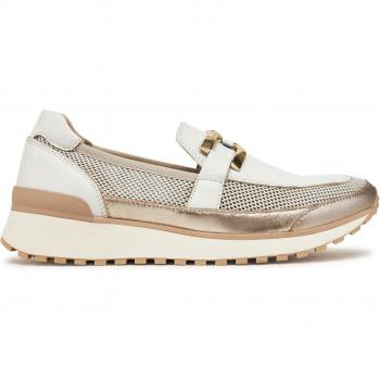 Baskets Sport CAPRICE Blanches, Cuir et Textile, Taille 37