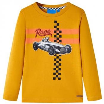 Kids' T-Shirt Long Sleeves Ochre 140