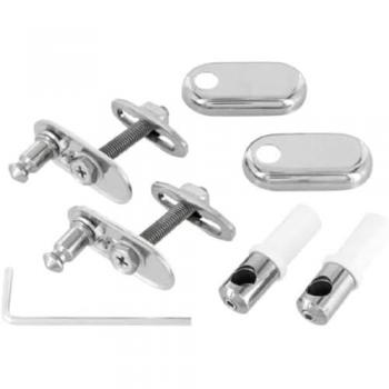 Set cerniere copriwater slim acciaio inox TV109AA