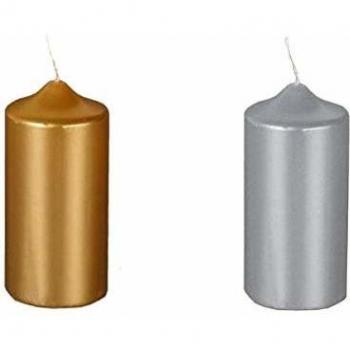 Candela Cilindrica Oro 1 Pz