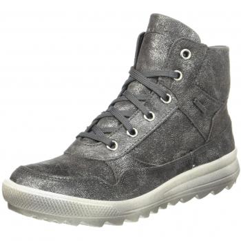 Superfit Damen LINA Hohe Sneaker, Silber, Größe 36 EU