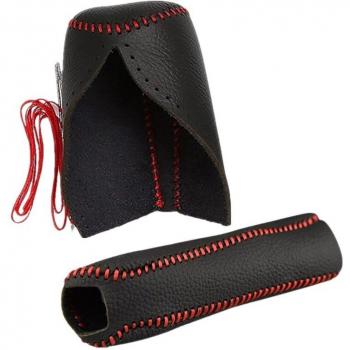 Cousu main cuir pour pommeau de levier de vitesse Toyota Corolla RAV4