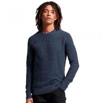 Vestido de punto azul con textura Superdry (Hombre)