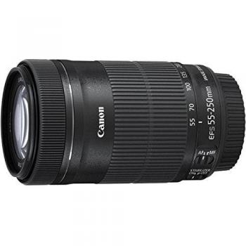 Canon STM 55–250 mm f/4‑5.6 IS Lens (Black)