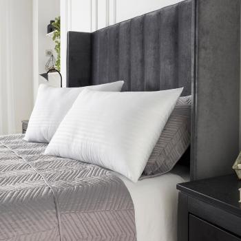 Pack Of Hotel Pillows Satin Stripe