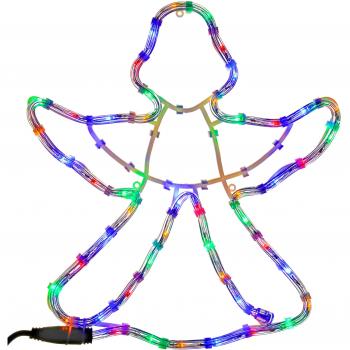 WeRChristmas Illuminated Angel LED Decorative Cord, 42 cm, Colorful