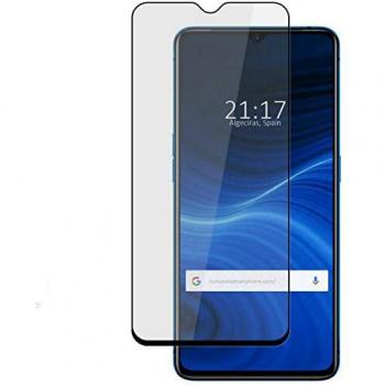 Vidrio Reforzado Realme X2 Pro 5D Negro Resistente a Rayones
