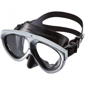 Gull Mantis 5″ Black Silicone Mask with Silver Frame – GM‑1037C