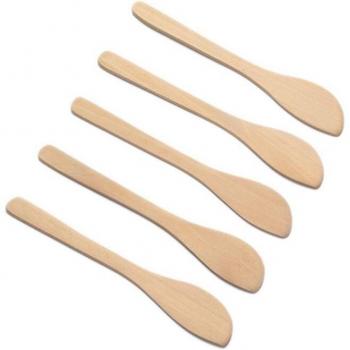 10 pcs Wooden Utensil Set for Dumpling Filling and Spreading Peanut Butter