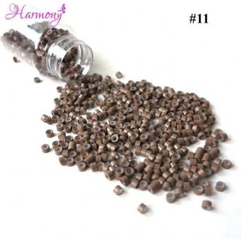 Perles d’extension cheveux 5 mm × 3 mm, 11 pièces par unité