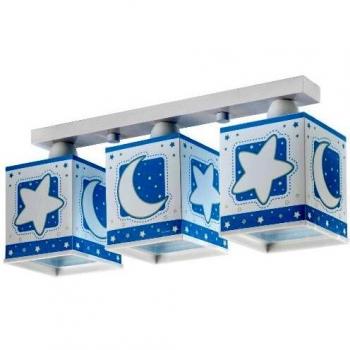Dalber Luna 63232T, Plafoniera Blu per Piccoli