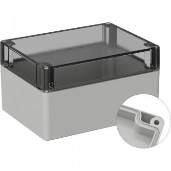 Boîtier extérieur en polycarbonate 160x120x90 RAL 7035
