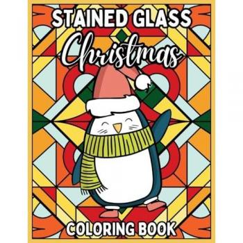 Stained Glass Christmas Coloring Book