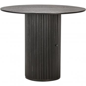 Table à manger ronde 4 personnes en pin noir
