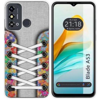 Funda de Silicona para Zte Blade A53 con Diseño de Zapatillas 04