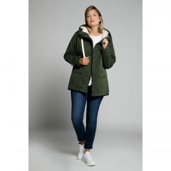Parka Donna Svasato con Fodera Staccabile, Marrone, Taglia 48/50