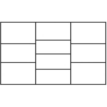 Toronto 2 Door 3 Drawer Sideboard in White and Oak Finish