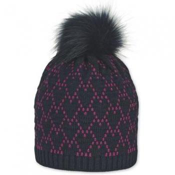 Bonnet marine à pompon tricoté