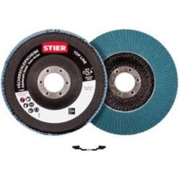 Disques à lamelles STIER pour métal, pierre et bois, 125 mm