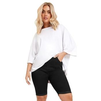 Black Women's Turn Up Denim Shorts – Size 20