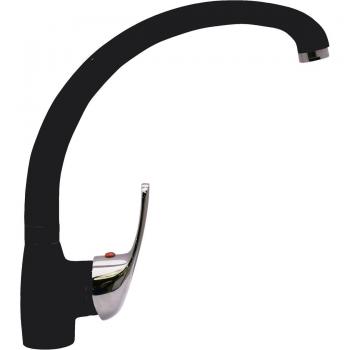 Cocina Rialto con Grifo Monomando y Repisa Negra – Estilo Moderno