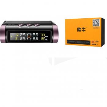 Solar LCD Tire Pressure Monitor with Temperature Monitoring and Alarm