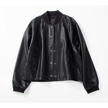 Chaqueta de motorista holgada de talla grande