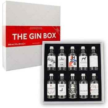 The Gin Box Tasting Set mit 10 Gin Sorten aus 10 Ländern