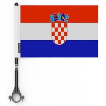 Polyester Croatia Flags – 20 Pack, 14x21 cm, Front/Back Print
