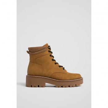 Imitation Daim Stradivarius Bottines Plates Marron 41 pour Femmes