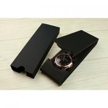 KZfashions Black Folding Watch Packaging Box, 17x6x2.3 cm