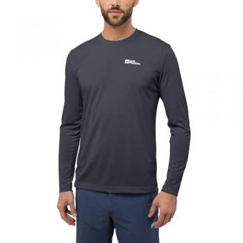 Jack Wolfskin Men's Vonnan Long Sleeve T‑shirt Black XL