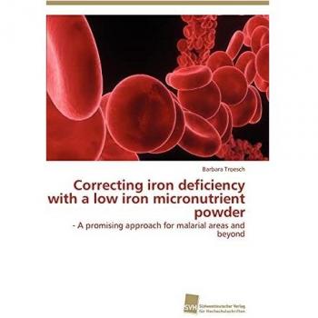 Correcting iron deficiency with a low iron micronutrient powder: