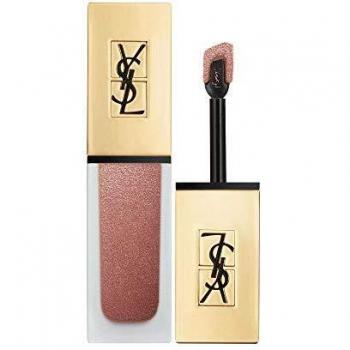 YSL Tatouage Couture Metallics Liquid Lipstick Rose Gold Riot #104