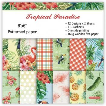 Vintage Banana Leaf Papier Set – 24 Stück