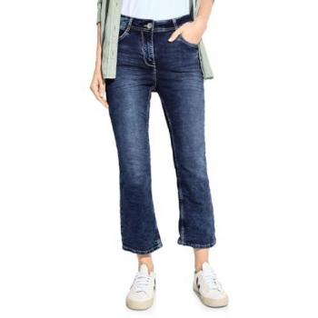 Cecil Bootcut-Jeans 7/8 in mid blue