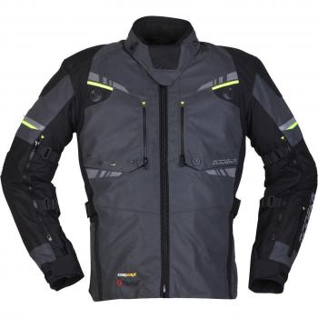 Giacca Moto 5XL Modeka Taran Flash Nero-Grigio