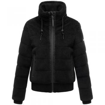 Damen‑Daunenjacke NAVAHOO Schneepuder 14 – XS – Schwarzes Plüsch