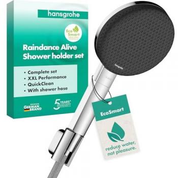 Set de Ducha Hansgrohe Raindance Alive Select+ 125 cm – 3 JET + Flexo Textil DesignFlex