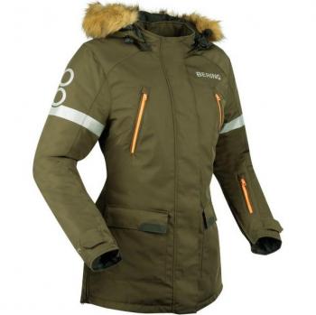 Bering Wembley veste textile de moto pour dames imperméable à l’eau Vert Brun 48