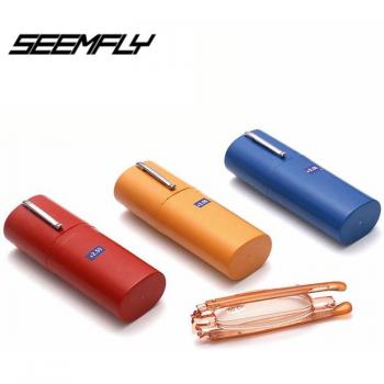 Seemfly Mini Folding Reading Glasses with Carrying Case +1.0 to +4.0