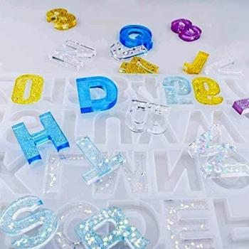 Moldes de Resina Epoxi en Silicona con Número de Letras