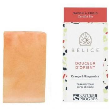 BÉLICE SAVON SOLIDE BIO DOUCEUR D'ORIENT ENRICHIT EN HUILE DE SOJA 200 G