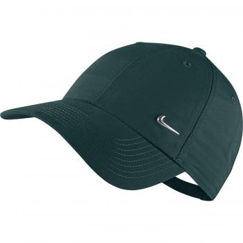 Gorro Nike NSW 86 Metal Swoosh Talla Única Verde/Plata
