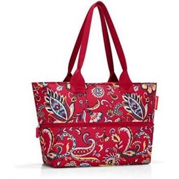 Schwarzer Reiseteller E1 Shopper Paisley Rubin 12 Liter