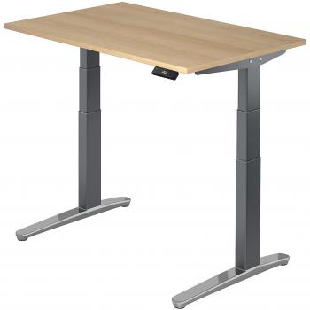 Scrivania MyLift XB sit‑stand (1200 mm × 800 mm × 650 mm) – Quercia, regolazione in altezza elettrica