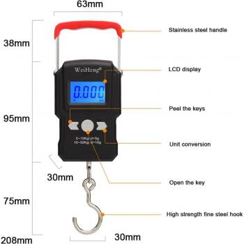 MiniPeso 50kg 5g con Gancho – Rutas de Pesca